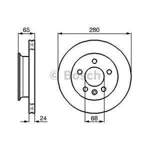 спирачен диск BOSCH 0 986 478 548 