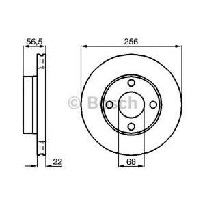 спирачен диск BOSCH 0 986 478 550