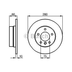 спирачен диск BOSCH 0 986 478 561