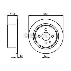 спирачен диск BOSCH 0 986 478 563