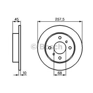 спирачен диск BOSCH 0 986 478 564