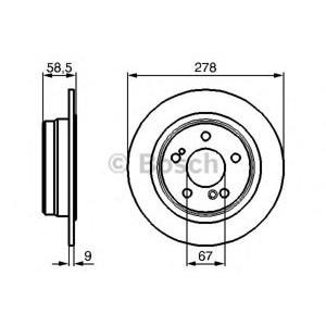 спирачен диск BOSCH 0 986 478 565