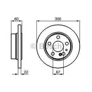 спирачен диск BOSCH 0 986 478 566
