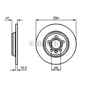 спирачен диск BOSCH 0 986 478 569 