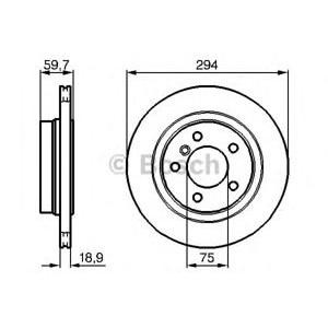 спирачен диск BOSCH 0 986 478 570