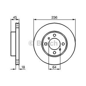 спирачен диск BOSCH 0 986 478 572