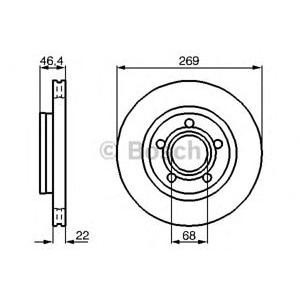 спирачен диск BOSCH 0 986 478 574
