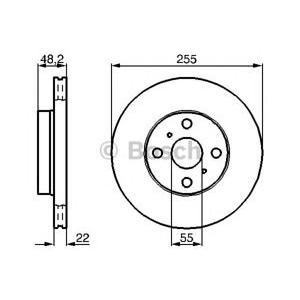 спирачен диск BOSCH 0 986 478 578 