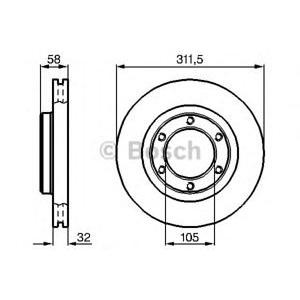 спирачен диск BOSCH 0 986 478 580