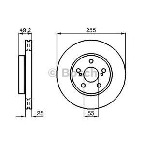спирачен диск BOSCH 0 986 478 584 