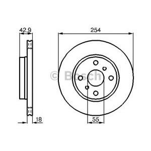 спирачен диск BOSCH 0 986 478 585
