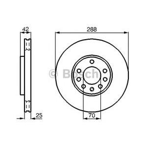 спирачен диск BOSCH 0 986 478 588