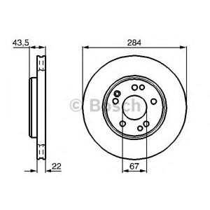 спирачен диск BOSCH 0 986 478 589