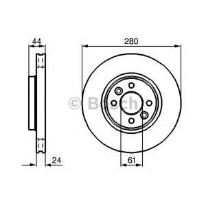 спирачен диск BOSCH 0 986 478 590 