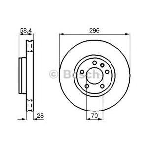 спирачен диск BOSCH 0 986 478 593