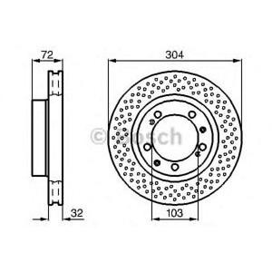 спирачен диск BOSCH 0 986 478 597