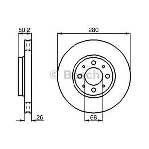 спирачен диск BOSCH 0 986 478 602