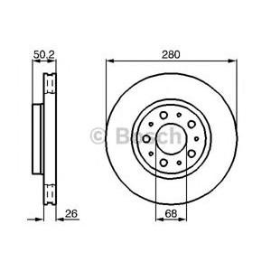 спирачен диск BOSCH 0 986 478 603