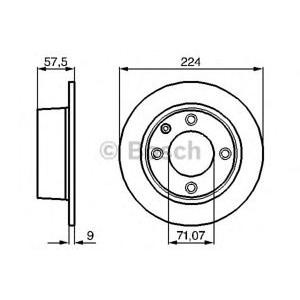 спирачен диск BOSCH 0 986 478 604