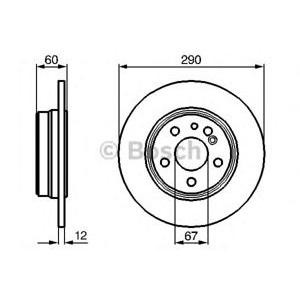 спирачен диск BOSCH 0 986 478 607