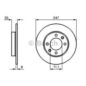 спирачен диск BOSCH 0 986 479 B40