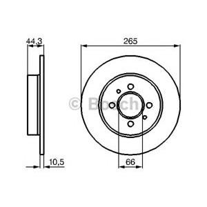 спирачен диск BOSCH 0 986 478 611