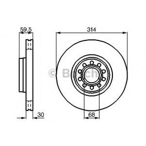 спирачен диск BOSCH 0 986 478 617