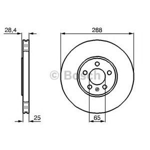 спирачен диск BOSCH 0 986 478 619