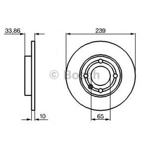 спирачен диск BOSCH 0 986 478 620
