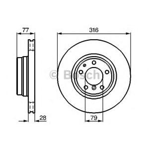 спирачен диск BOSCH 0 986 478 622