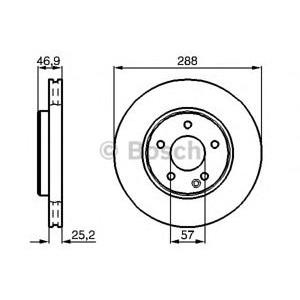спирачен диск BOSCH 0 986 478 624