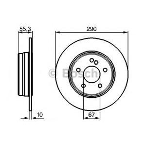 спирачен диск BOSCH 0 986 479 B41