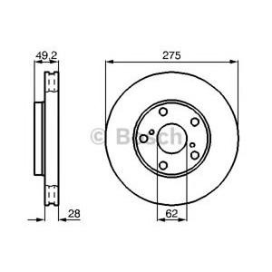 спирачен диск BOSCH 0 986 478 632