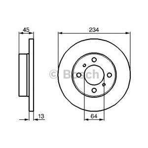спирачен диск BOSCH 0 986 478 636