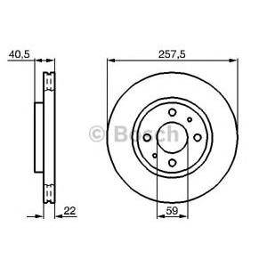 спирачен диск BOSCH 0 986 479 B43