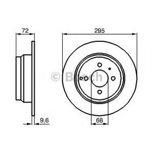 спирачен диск BOSCH 0 986 478 640 
