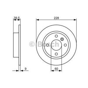 спирачен диск BOSCH 0 986 478 644