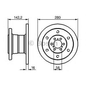 спирачен диск BOSCH 0 986 478 649