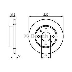 спирачен диск BOSCH 0 986 478 650