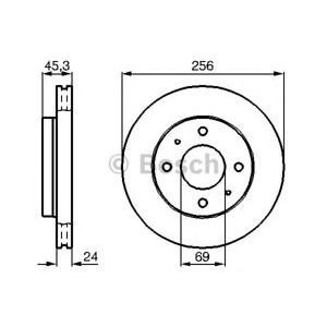 спирачен диск BOSCH 0 986 478 652 