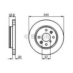 спирачен диск BOSCH 0 986 478 659