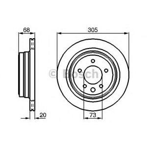 спирачен диск BOSCH 0 986 478 660 
