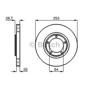 спирачен диск BOSCH 0 986 478 664
