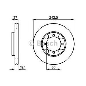 спирачен диск BOSCH 0 986 478 665 