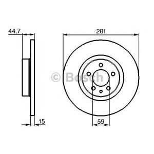 спирачен диск BOSCH 0 986 478 668