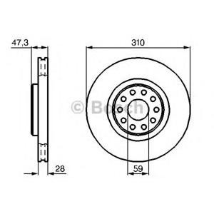 спирачен диск BOSCH 0 986 478 669