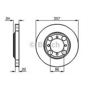 спирачен диск BOSCH 0 986 478 675 