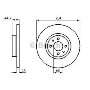 спирачен диск BOSCH 0 986 478 677 