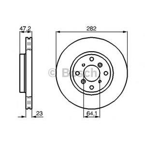 спирачен диск BOSCH 0 986 478 681