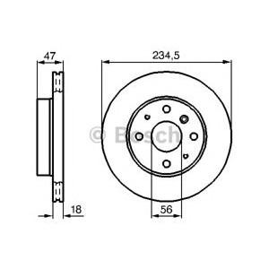 спирачен диск BOSCH 0 986 478 684